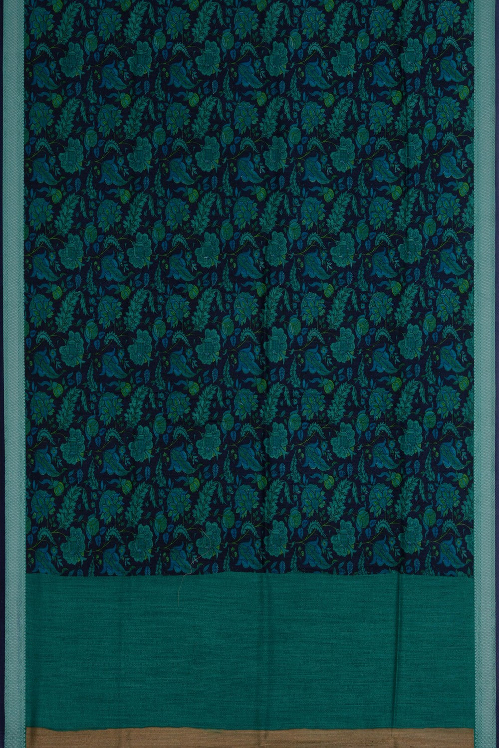 Image of Tussar Silk Floral Printed Saree